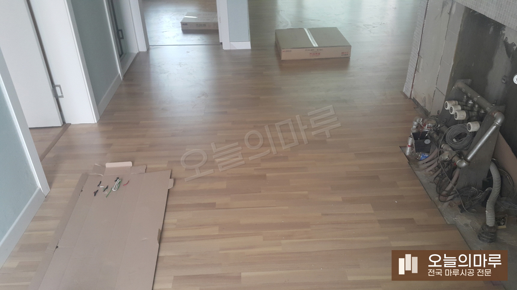 담양 대덕면 한솔 락 럭스엘름 전원주택 강화마루 시공 시공 중