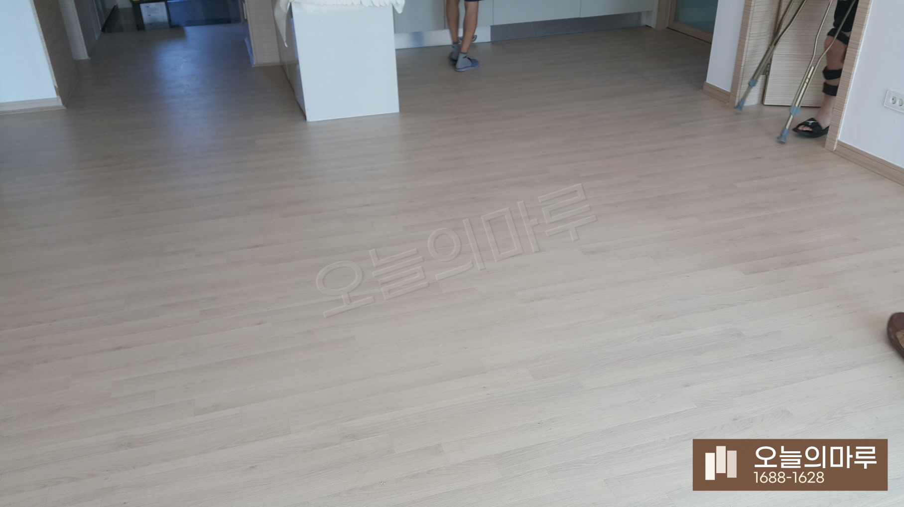 화성 동탄7동 한솔 울트라 화이트워시오크 빌라 강마루 시공 시공 후