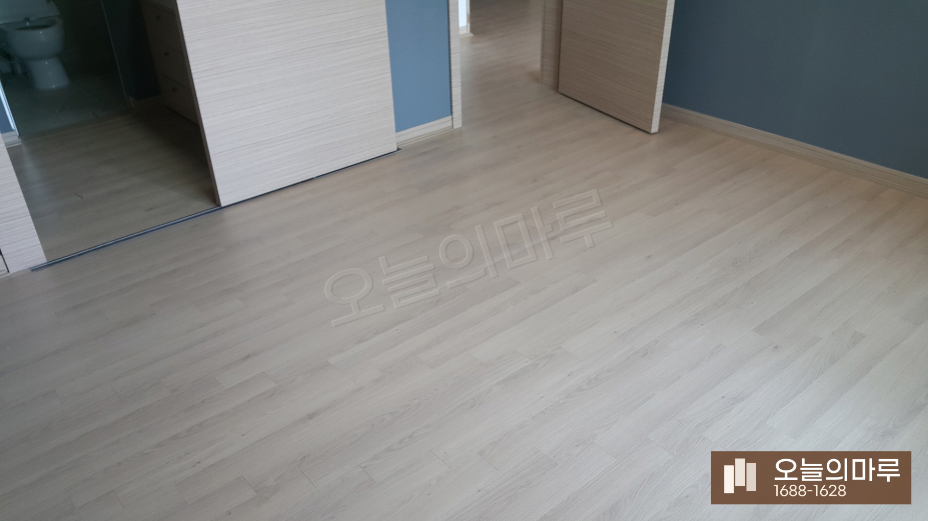 화성 동탄7동 한솔 울트라 화이트워시오크 빌라 강마루 시공 시공 후