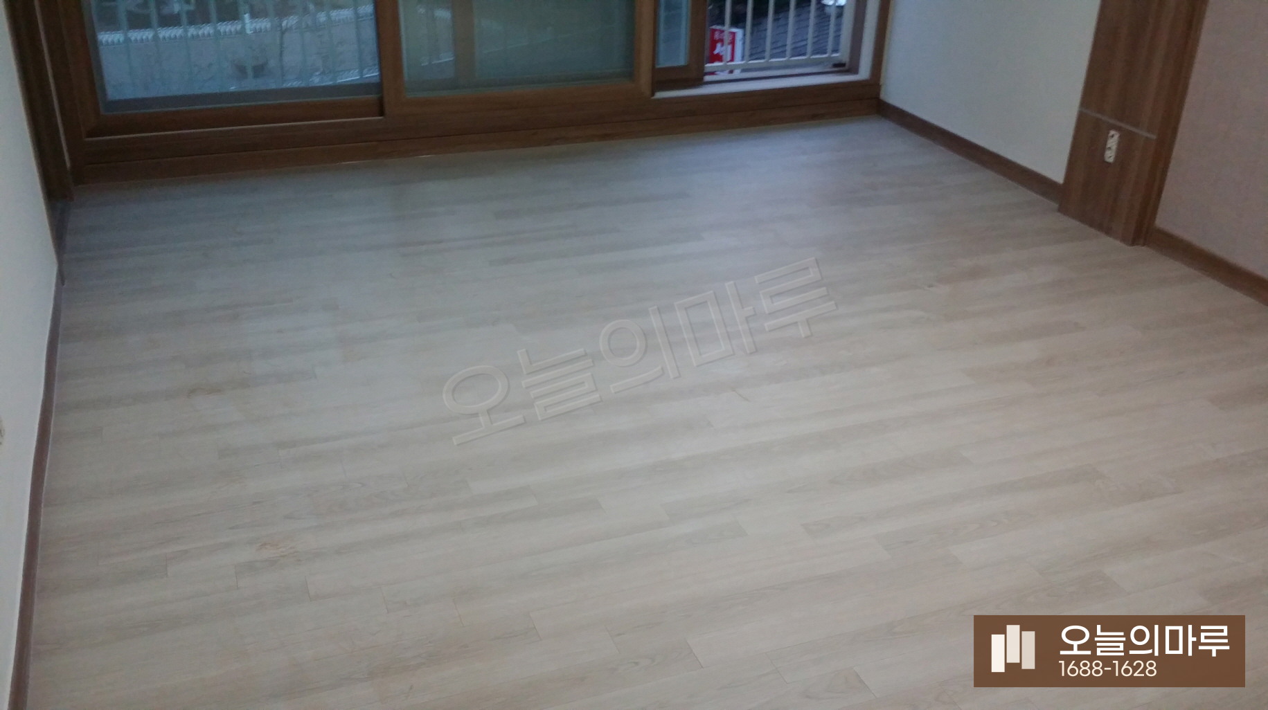 평택 비전동 한솔 울트라 블랑화이트오크 아파트 강마루 시공 시공 후