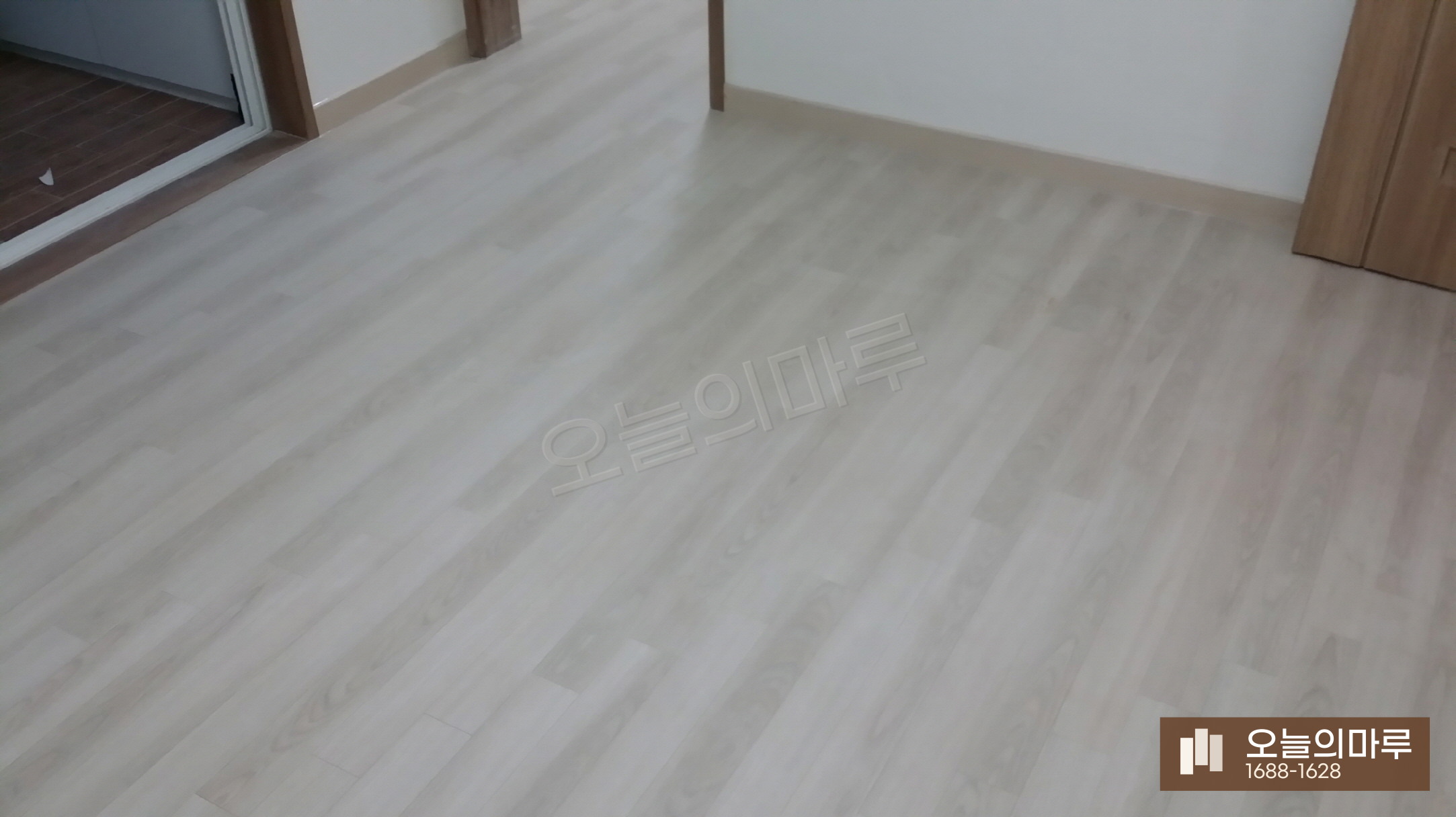 평택 비전동 한솔 울트라 블랑화이트오크 아파트 강마루 시공 시공 후