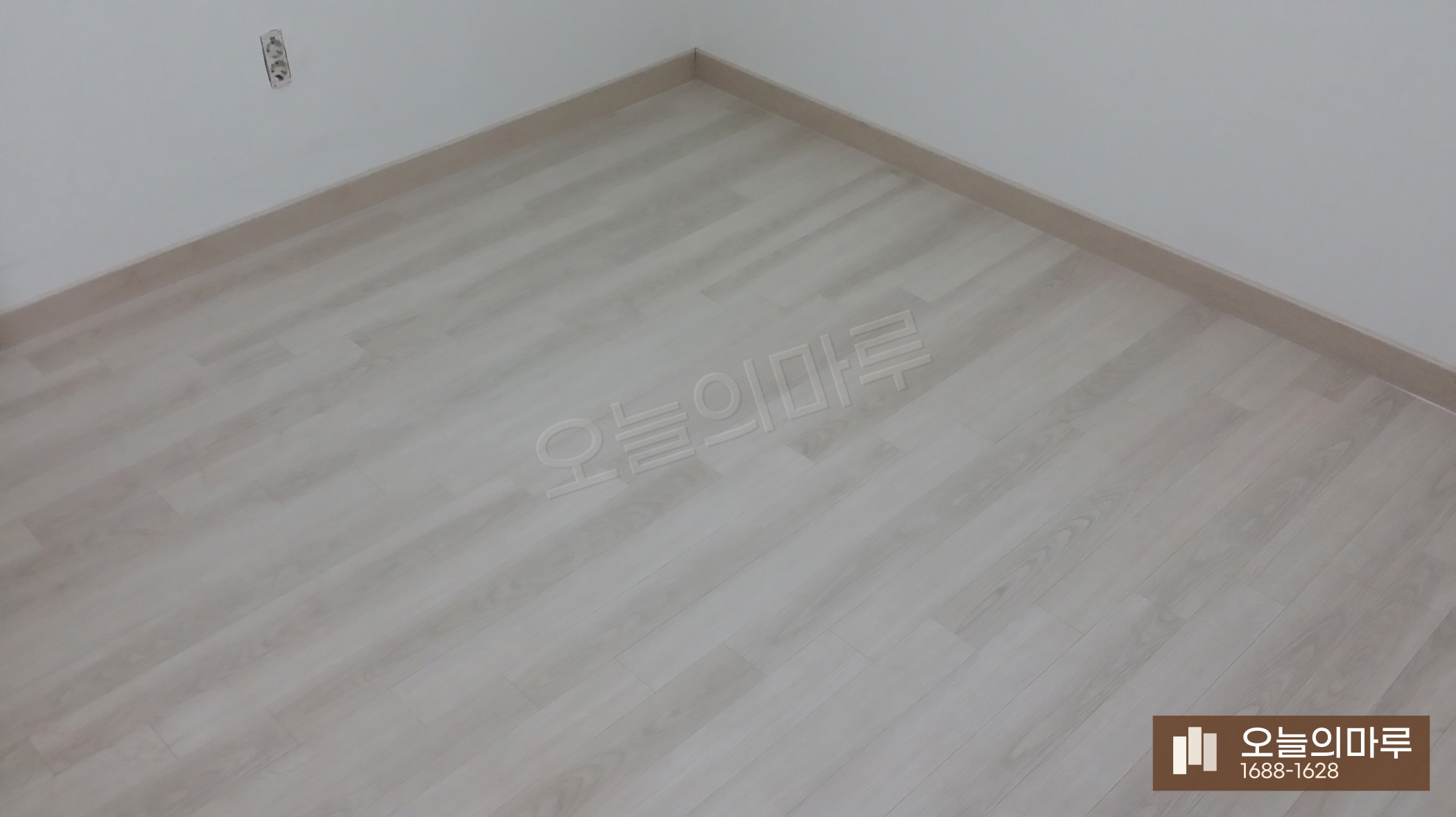평택 비전동 한솔 울트라 블랑화이트오크 아파트 강마루 시공 시공 후