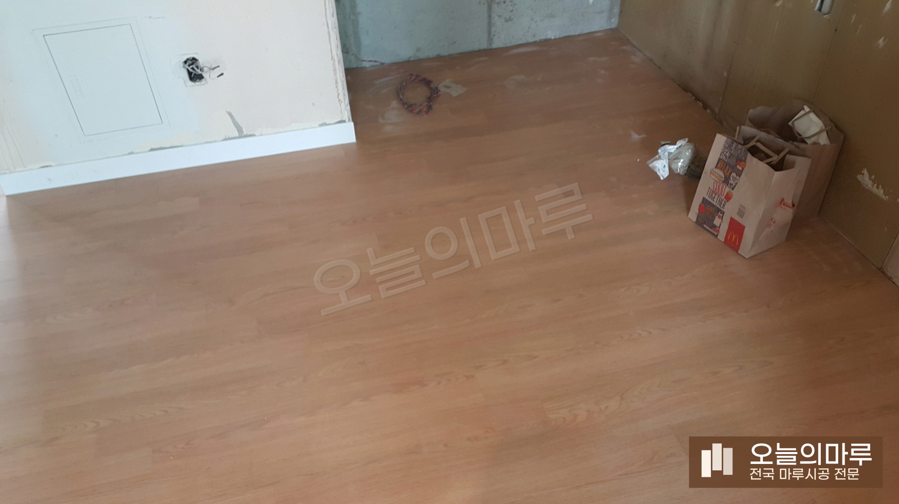통영 산양읍 구정 강마루 오크 빌라 강마루 시공 시공 후