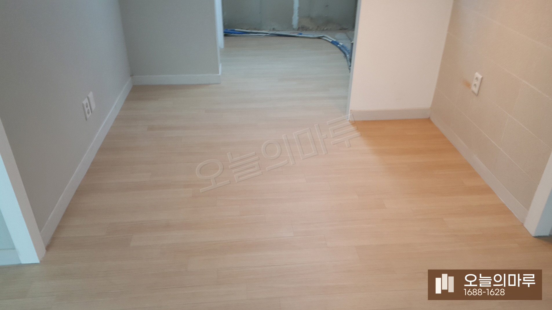 부산 녹산동 한솔 SB 오리진오크 빌라 강마루 시공 시공 후