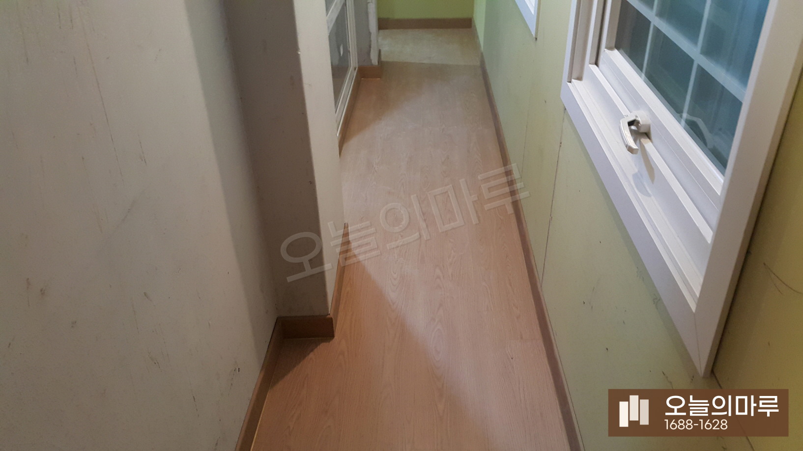 인천 주안1동 한솔 울트라 오크 빌라 강마루 시공 시공 후