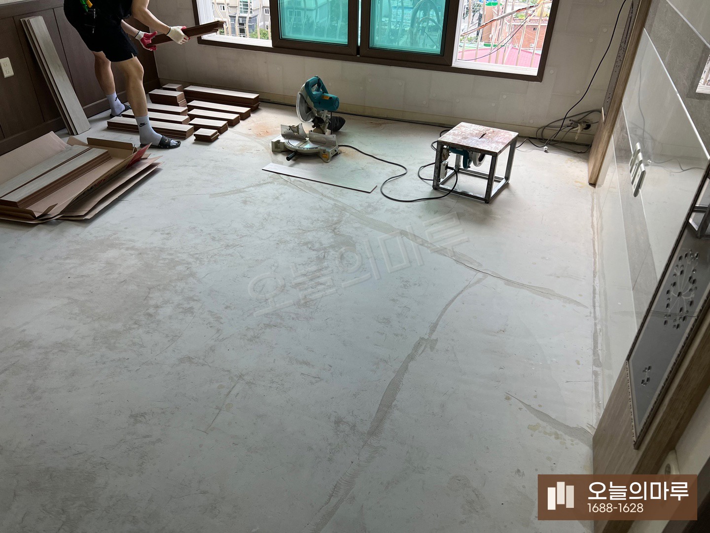 청주 수곡2동 스타 하이마루 트렌드 아파트 강마루 시공 시공 전