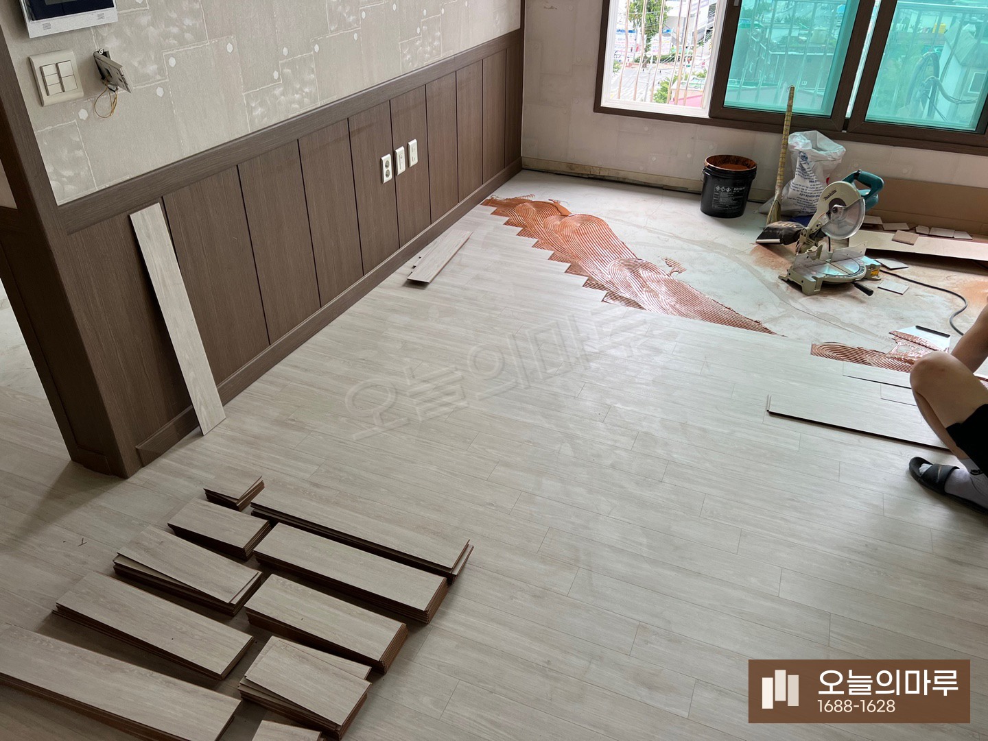 청주 수곡2동 스타 하이마루 트렌드 아파트 강마루 시공 시공 중