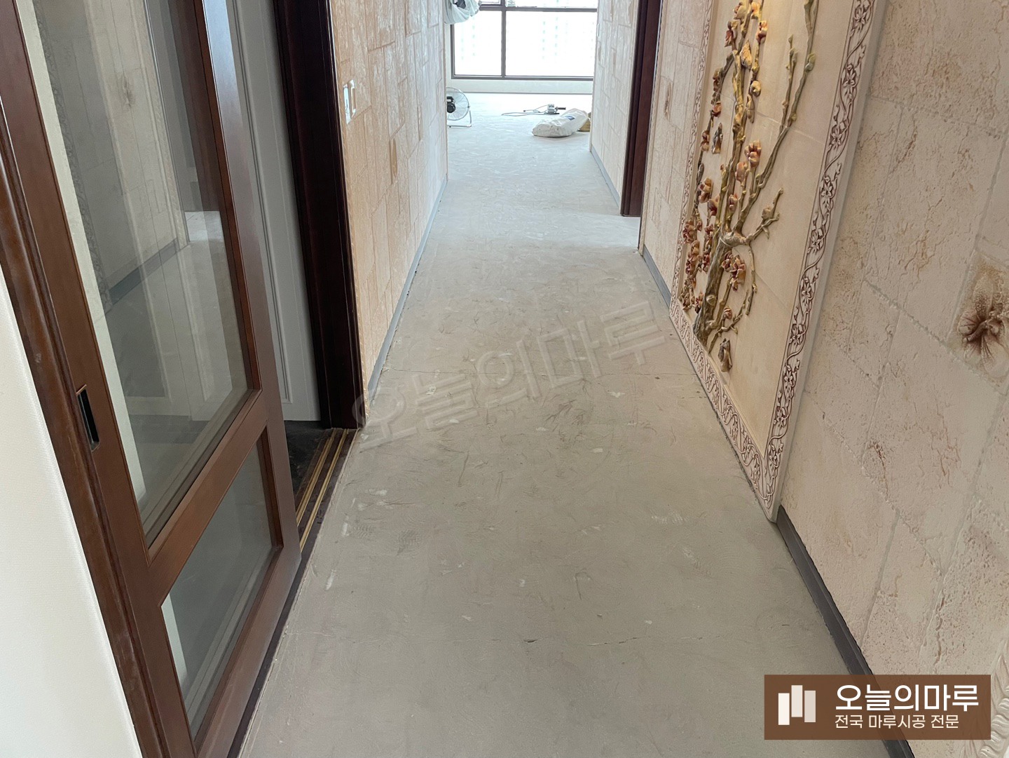 안동 북후면 동화 나투스진 어반화이트 아파트 강마루 시공 시공 전