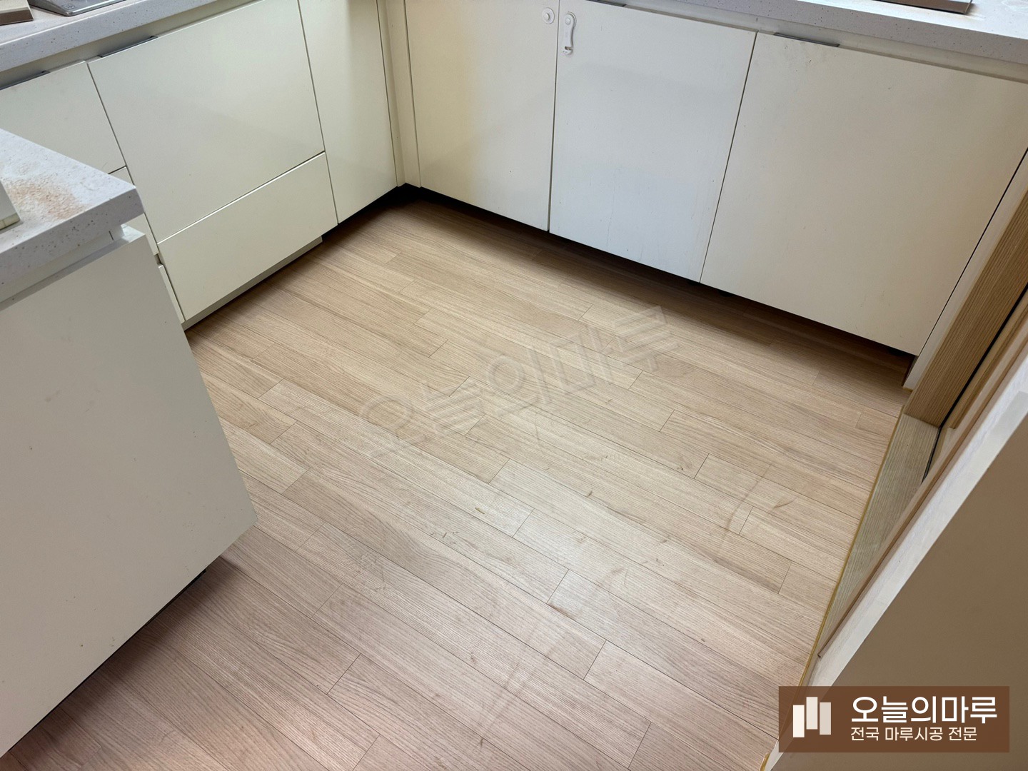 옥천 군서면 스타 하이마루 노르딕오크 아피트 강마루 시공 시공 후