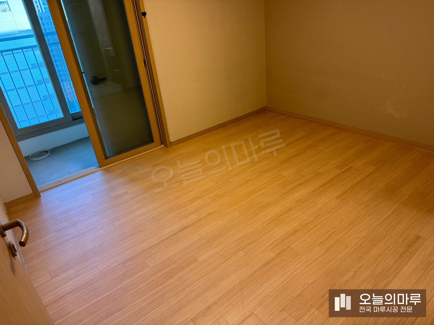 옥천 군서면 스타 하이마루 노르딕오크 아피트 강마루 시공